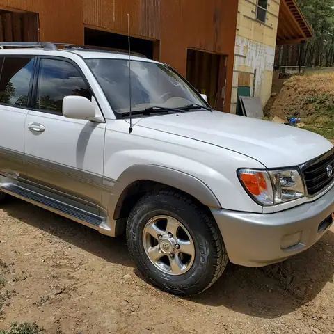 White Toyota Land Cruiser SUV after detailing
